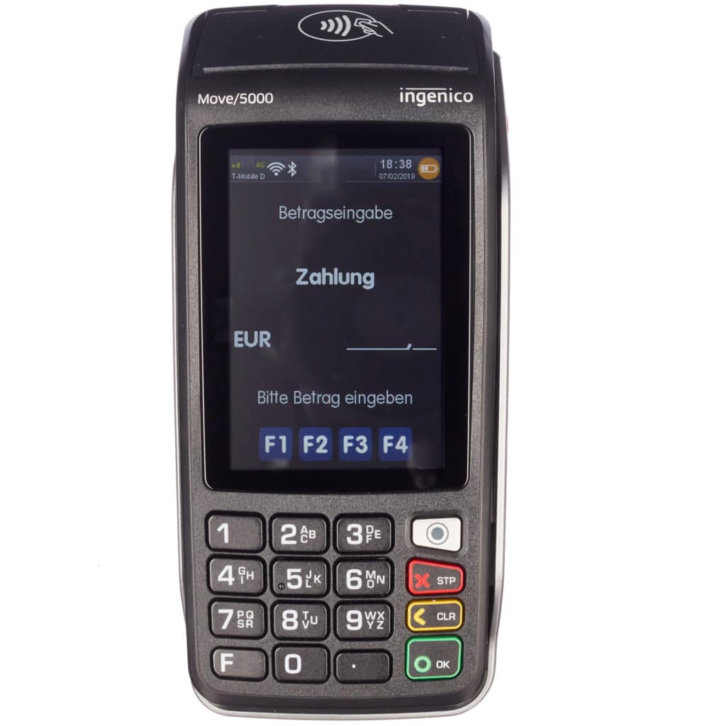 Kreditkartenlesegerät über WLAN oder GPRS-Karte nutzen - mit dem Ingenico Move 5000